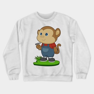 Monkey Craftsman Hammer Crewneck Sweatshirt